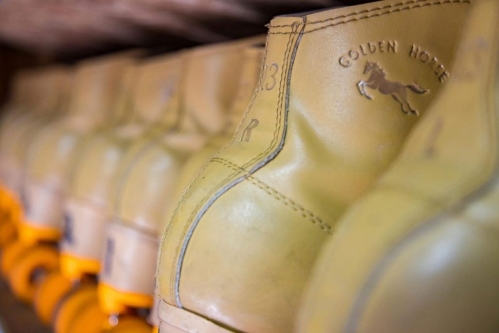 close up of skates